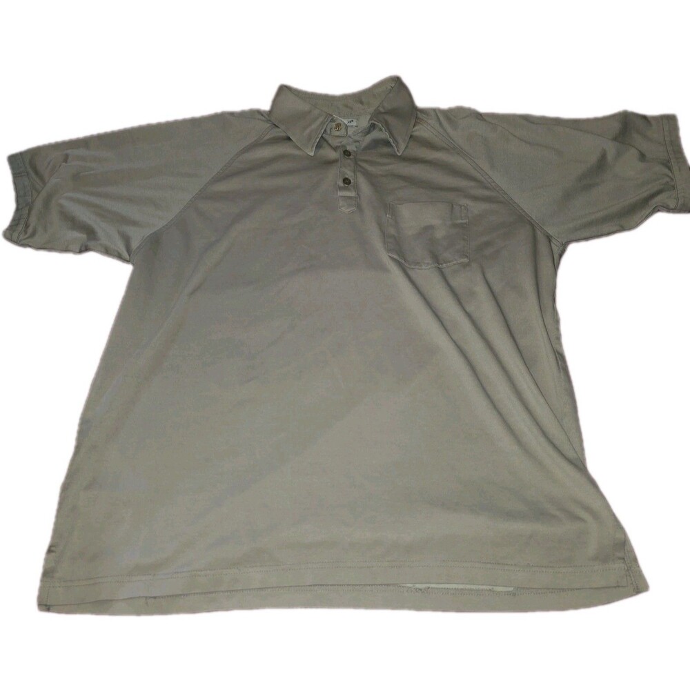 Vintage Knightsbridge Men’s L/G Grayish Green Short Sleeve Polo Shirt